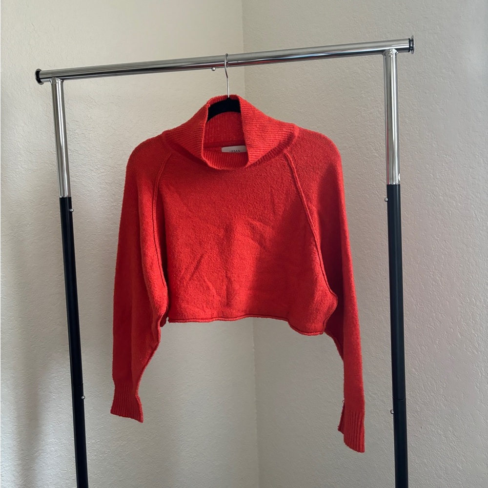 Urban outfitters red crop sweater